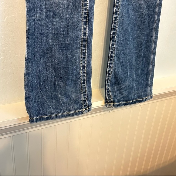 Rock Revival Paula Bootcut Jeans embellished buttons size 28 - Picture 2 of 14